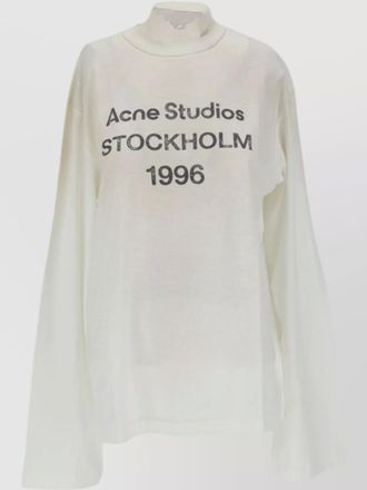 Acne Studios crew neck printed long sleeve top