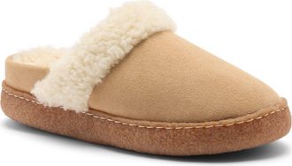 Sorel Nakiska III Faux Shearling Lined Slide Slipper in Canoe/gum 2 at Nordstrom, Size 11