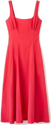 Mango Featuring Hailey Bieber Polly Cotton Blend Dress in Red at Nordstrom, Size 10