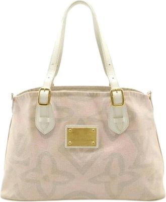 Louis Vuitton Pre-owned Tote Bags, female, Pink, Size: ONE SIZE Pre-owned Canvas Tote Bag