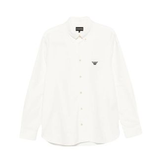 Emporio Armani Camisa de Botones - Shirts - Hombre - Blanco - 2XL