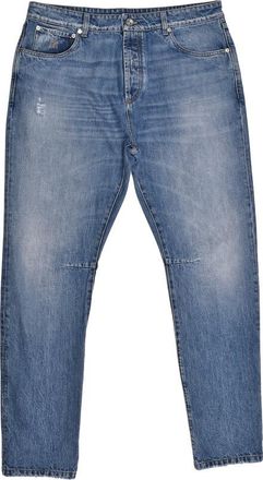 Brunello Cucinelli Light Blue Relaxed Trousers, Brand Size 46 (US Size 30)
