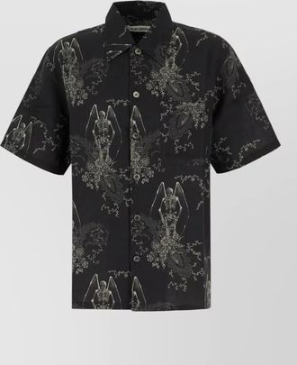 Our Legacy cotton blend shirt graphic print short sleeves