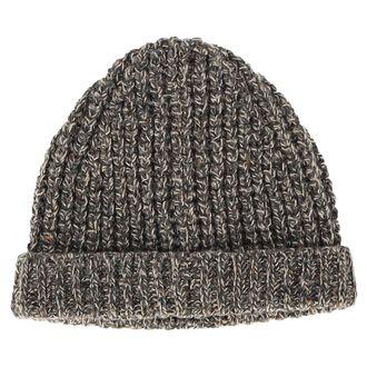Maison Margiela Knitted Beanie Hat in Grey Wool