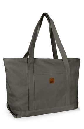 Dalix Ghost 23 Carryall Canvas Tote Bag in Asphalt Gray at Nordstrom