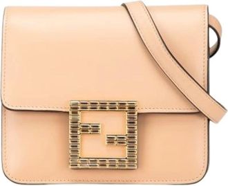 Fendi Pre-owned Cross Body Bags, female, Beige, Size: ONE SIZE Pre-owned The Fab Crossbody Bag