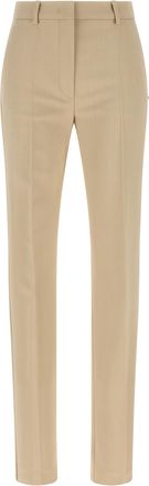 Sportmax Beige Viscose Dress Womens Pants