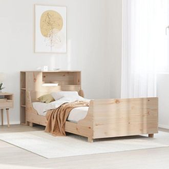 vidaXL Bed Frame without Mattress 100x200 cm Solid Wood Pine Vidaxl