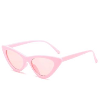 Generic Small Frame Outdoor Mens And Womens Sunglasses Sports Vacation Decorative Sun Glasses(Pink)