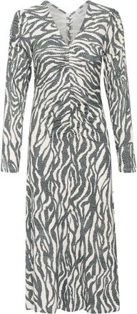 Saint Tropez Kleedjes, Dames, Zwart, S, Leer, Blanca SZ LS Jurk