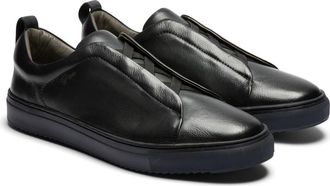 Gernie NYC 33 Laceless Low Top Sneaker in Navy Grainy at Nordstrom Rack, Size 12