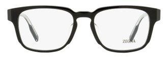 Ermenegildo Zegna EZ5262-F Alternative Fit Rectangular Eyeglasses - Black