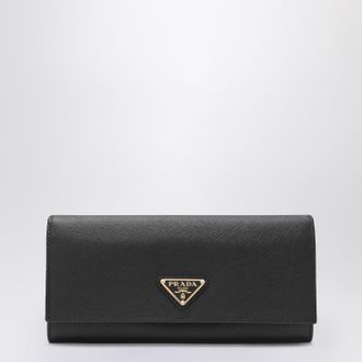 Prada Large wallet in black Saffiano