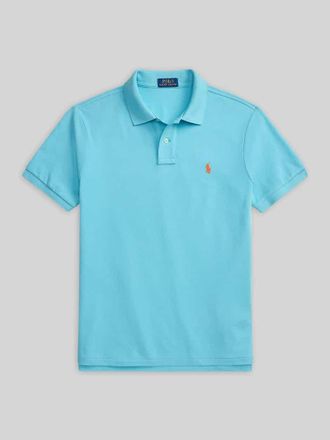 Polo Ralph Lauren Slim Fit Poloshirt aus reiner Baumwolle in Tuerkis, Gr&ouml;&szlig;e XXL