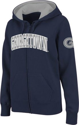 Colosseum Womens Stadium Athletic Navy Georgetown Hoyas Arched Name Full-Zip Hoodie at Nordstrom, Size Xx-Large