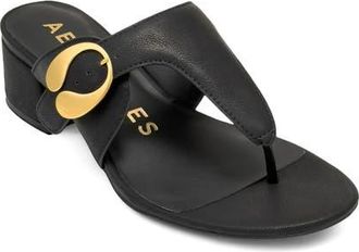 Aerosoles Cloude Flip Flop in Black Calf at Nordstrom, Size 7.5