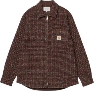 Carhartt Work in Progress Bellamy Shirt Jacket - Heren - Zomerjassen - Bruin - S - Polyester - Jassen