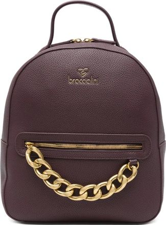 Braccialini chain-detail backpack - Purple