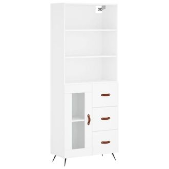 Berkfield Home Highboard White 69.5x34x180 cm Engineered Wood