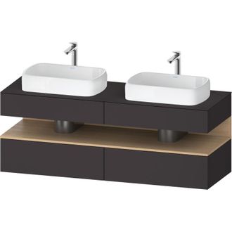 Duravit Qatego Consola Mueble Bajo Lavabo, 2 Extensiones, 2 - Duravit