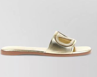 Valentino Garavani vlogo signature flat sole open toe slides