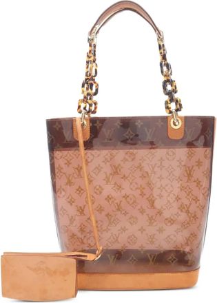 Louis Vuitton Borsa tote Hippopotamus MM 2002 - Marrone