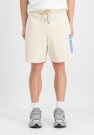 Alpha Industries Shorts ALPHA INDUSTRIES Alpha Puff Print Short, Herren, Gr. XXL, Normalgr&ouml;ssen, weiss (vintage wei&szlig;), Obermaterial: 80% Baumwolle, 20% Polyester, Hose