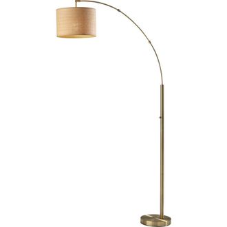 Adesso Bowery Arc Lamp in Antique Brass at Nordstrom