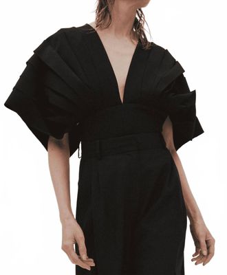 A.W.A.K.E. Multi Panel Top In Black