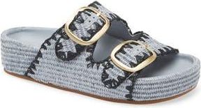 Loeffler Randall Theo Double Band Slide Sandal in Light Blue/black at Nordstrom Rack, Size 5.5