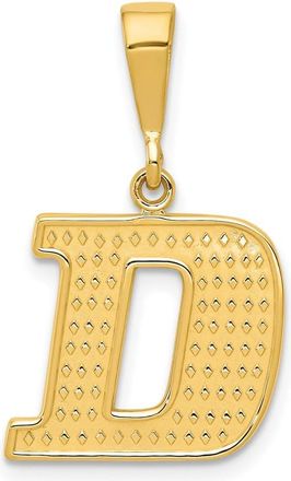 Diamond2Deal 10k Yellow Gold Initial D Pendant