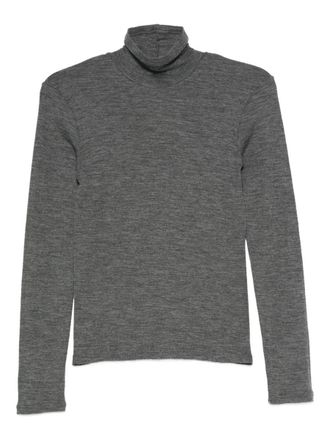 Forte_Forte Forte_Forte Wool Ribbed Jersey Turtleneck T-Shirt