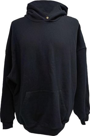 Fear of God Fear of God Pouch-Pocket Hoodie in Black Cotton