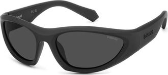 Polaroid Mat Zwart/Grijs Gepolariseerde Zonnebril - unisex - Zonnebrillen - Zwart - 59 MM - Accessoires