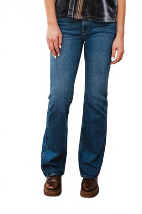 Mother Mixer Heel Jeans In Blue