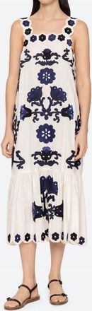 Sea New York Catrine Midi Dress In Blue