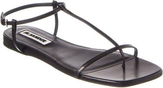 Jil Sander Logo Leather Sandal