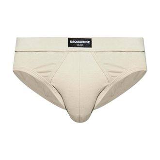 Dsquared2 Bottoms, male, Beige, Size: 2XL Logo Briefs