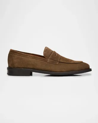 Allen Edmonds Como Suede Penny Loafers
