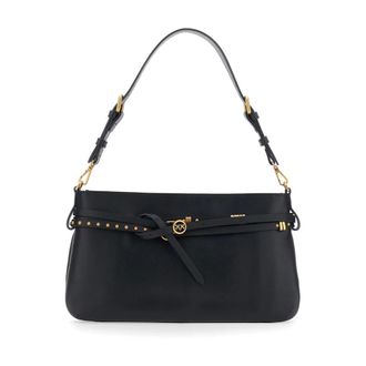 Pinko Shoulder Bags, female, Black, Size: ONE SIZE Belt Bag Classic Vitello