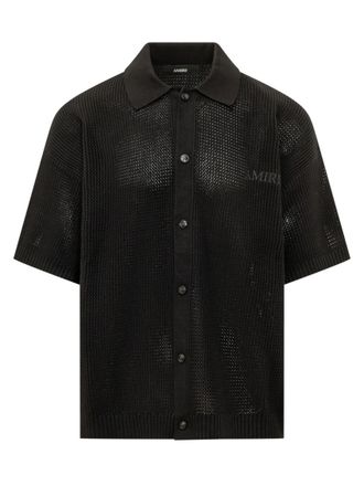 Amiri Black Regular Crochet Shirt