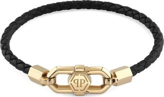 Philipp Plein Bracciale in pelle - Oro