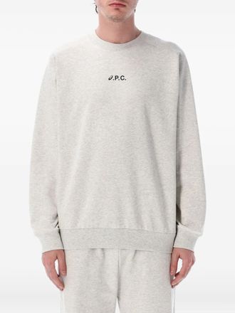 A.P.C. Felpa con logo - Grigio