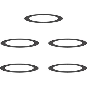 vidaXL suitable for Flat Tree Rings 5 pcs Black Ø90 / 120 cm Steel vidaXL