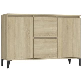 vidaXL Aparador Madera Contrachapada Color Roble Sonoma 102x35x70 Cm Vidaxl