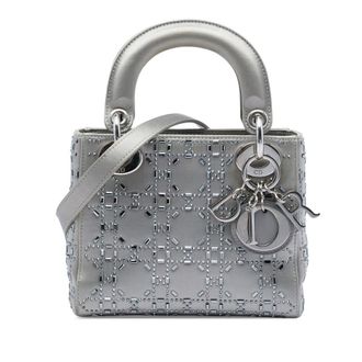 Dior Pre-owned Dior Mini Satin Cannage Crystal Embellished Lady Dior Ladies I7Q9ZZQ5J219KOHG