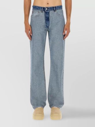 Maison Margiela two-tone straight-leg jeans