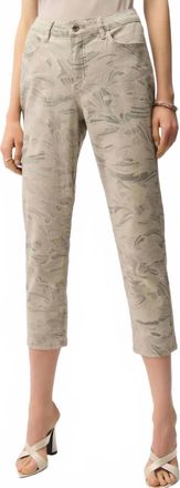 Joseph Ribkoff Slim Crop Jeans In Taupe