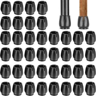 OEM 40 Piedini In Gomma Antiscivolo Per Tavoli E Sedie, Adatti A Gambe Di Mobili Rotonde (12-16 Mm)