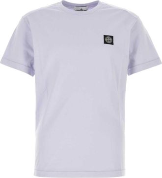 Stone Island Lilac Cotton T-shirt